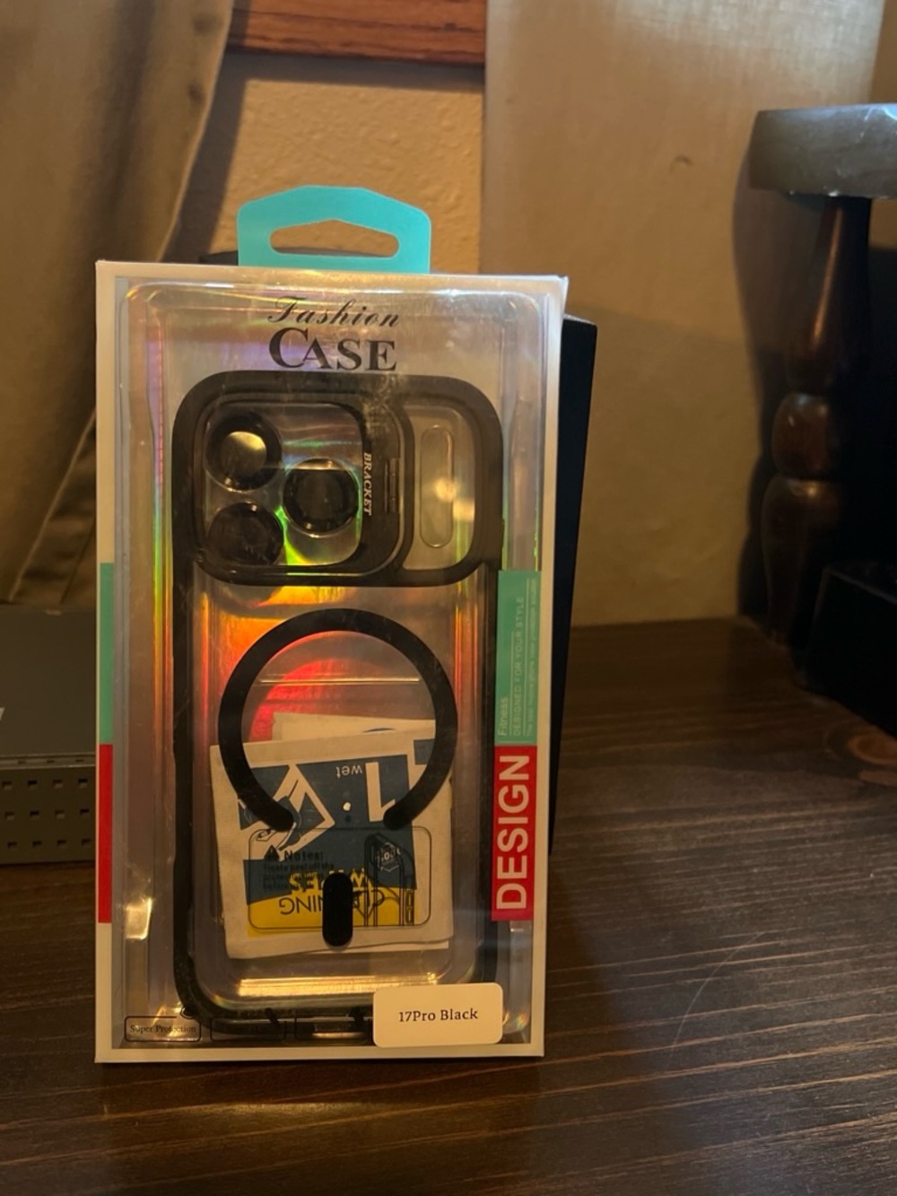 Universal Black iPhone 17Pro Case with Built-in Ring Holder (I have 2)